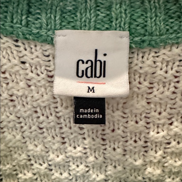 CAbi Mixed Stitch Sweater Size Medium - Picture 2 of 5